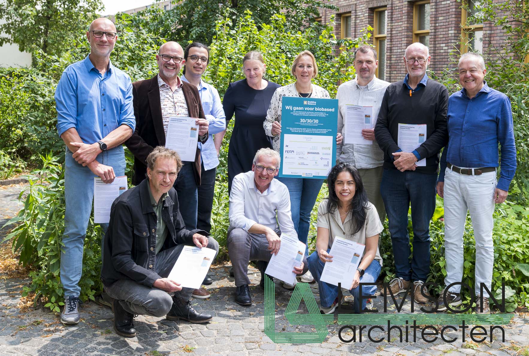 ondertekening biobased bouwen Lemson Architecten